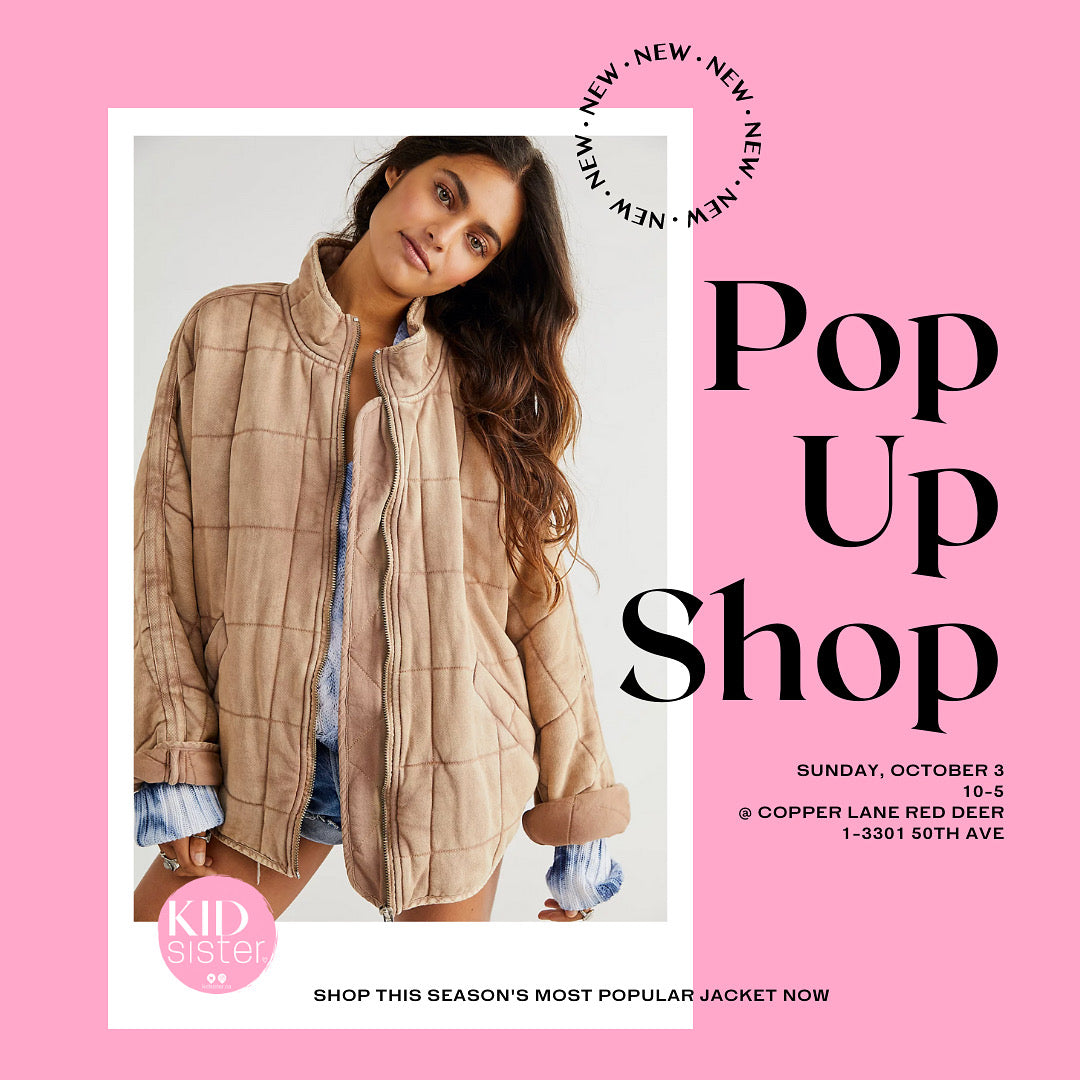 We're having a POP-UP SHOP!