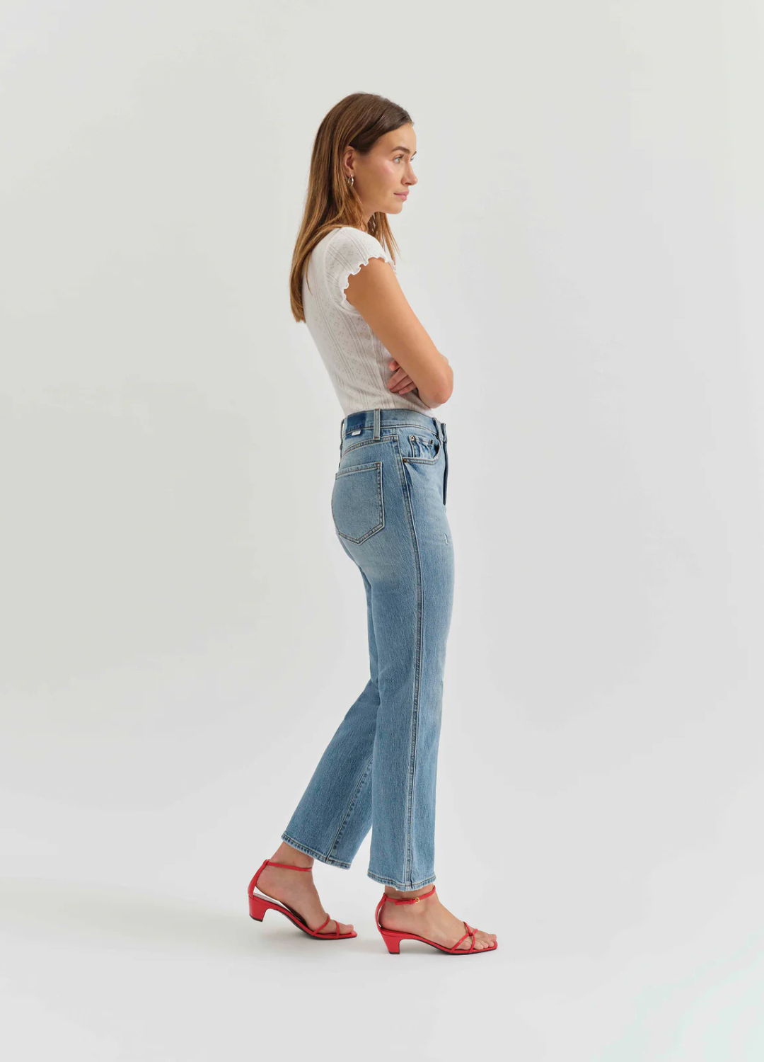 Soho Kick-Crop in Be Mine Vintage