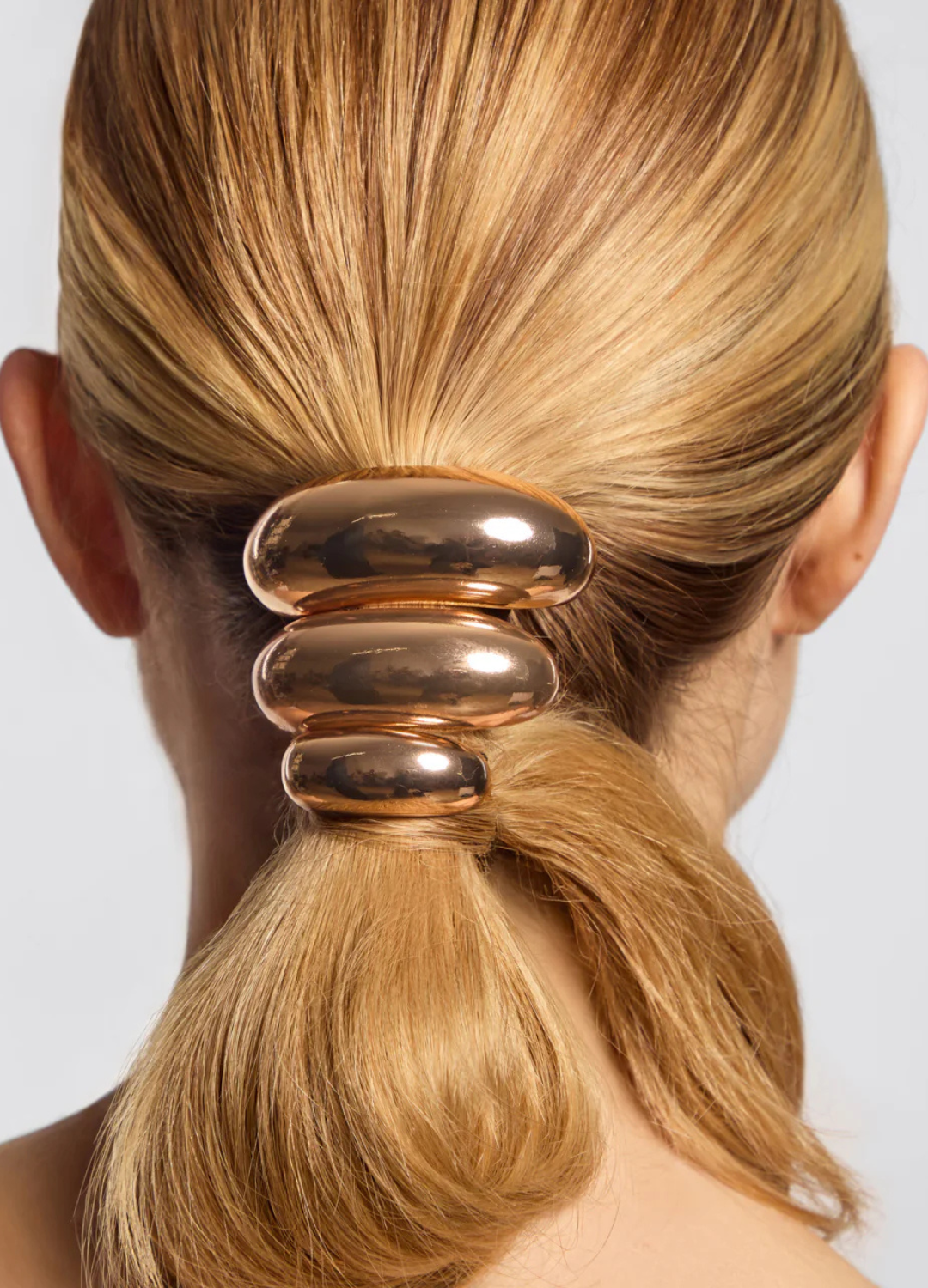 Gold Metal Cloud Ponytail Cuff