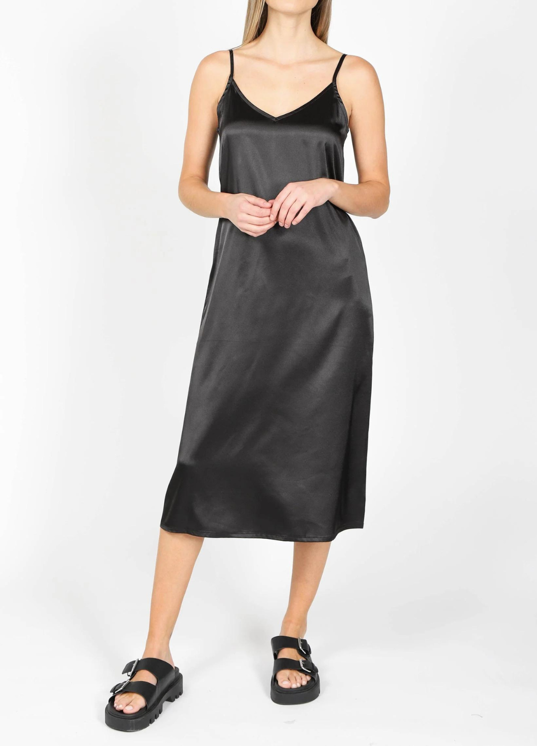 The Helena Satin Slip Dress