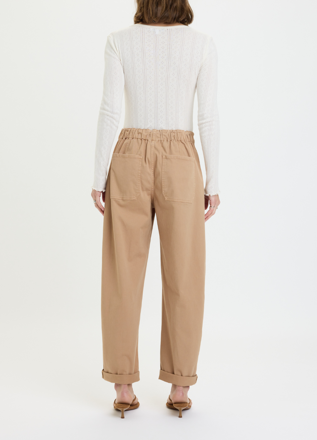 Villa Drawstring Barrel Leg Pants