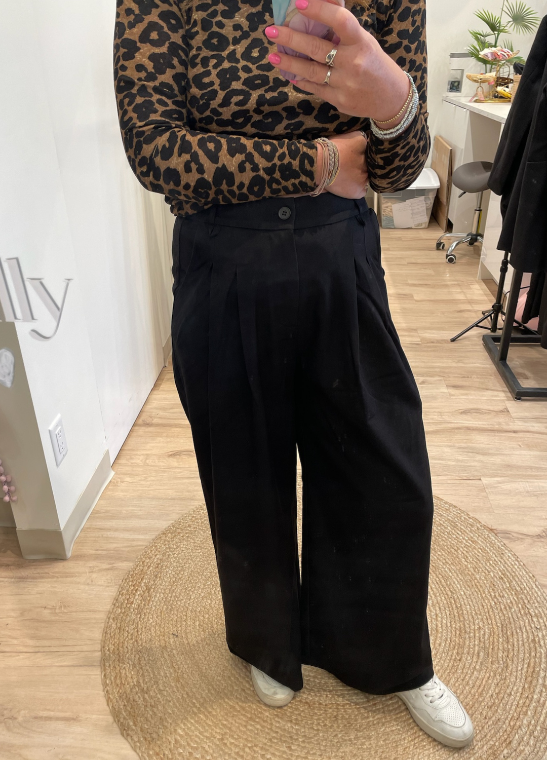 High Rise Wide Leg Trousers