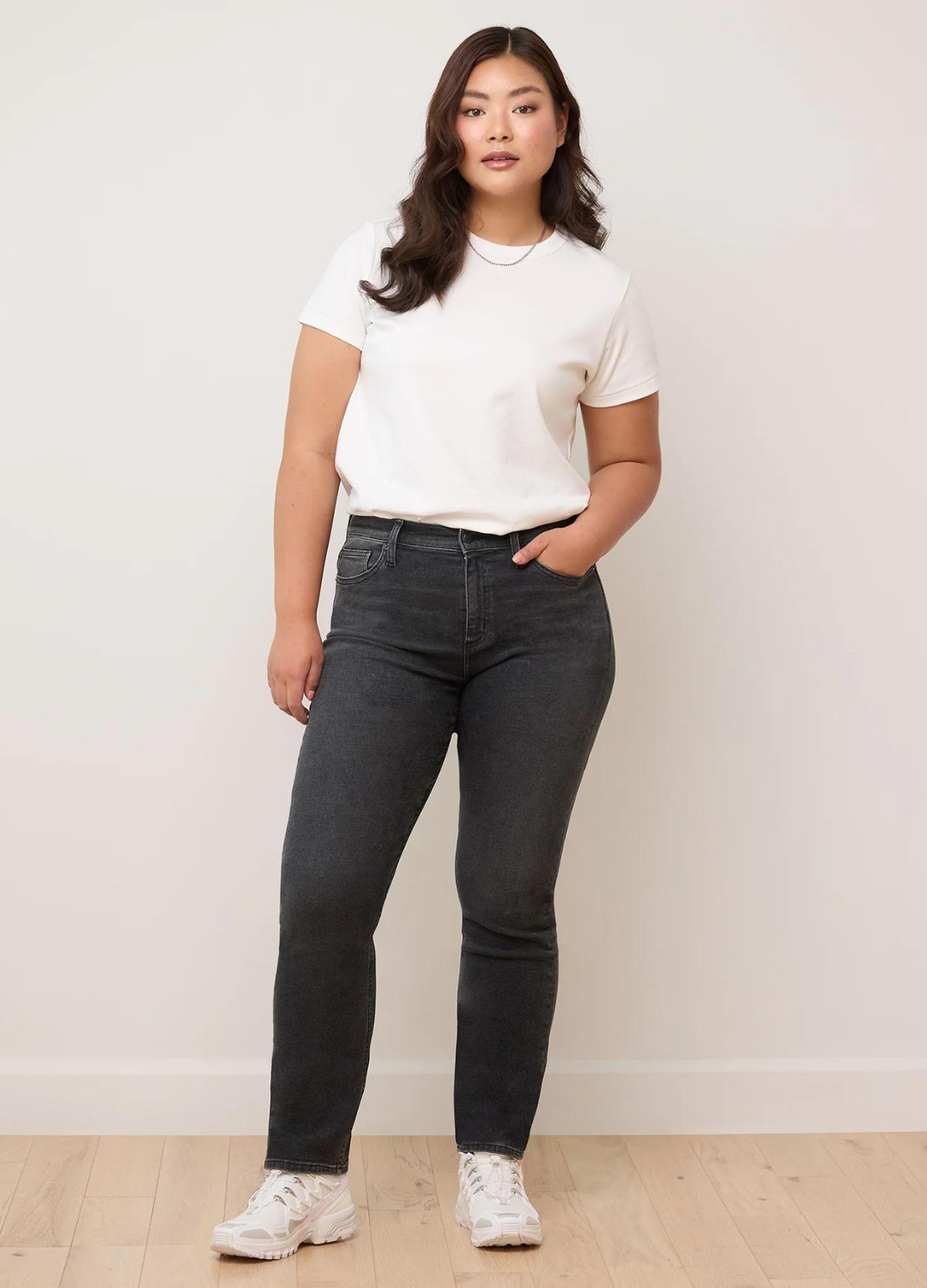 Classic Rise Slim Leg in Graphite Grey