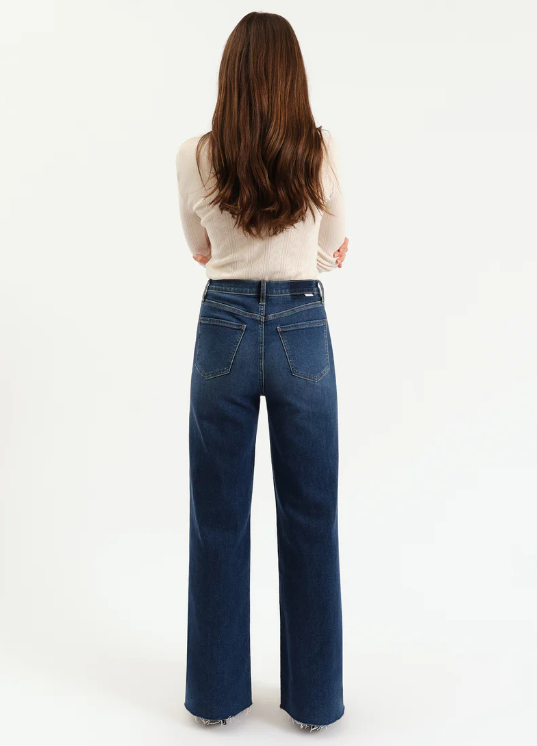 Far Out High Rise Wide Leg in Waterfall