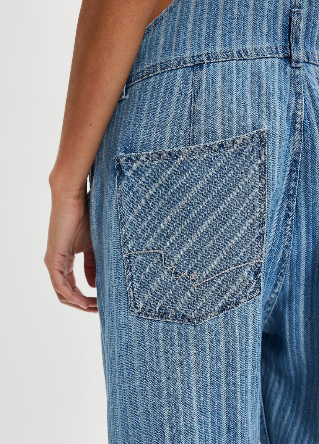 We The Free Ziggy Striped Overalls