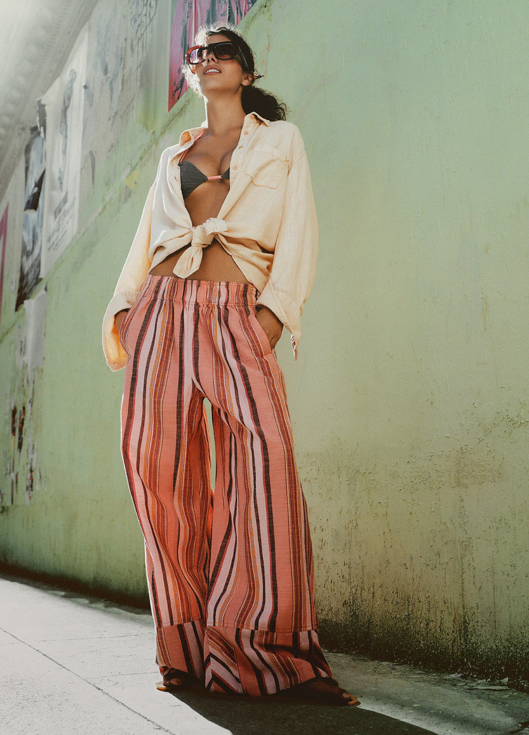 Day's End Striped Pull-On Pants