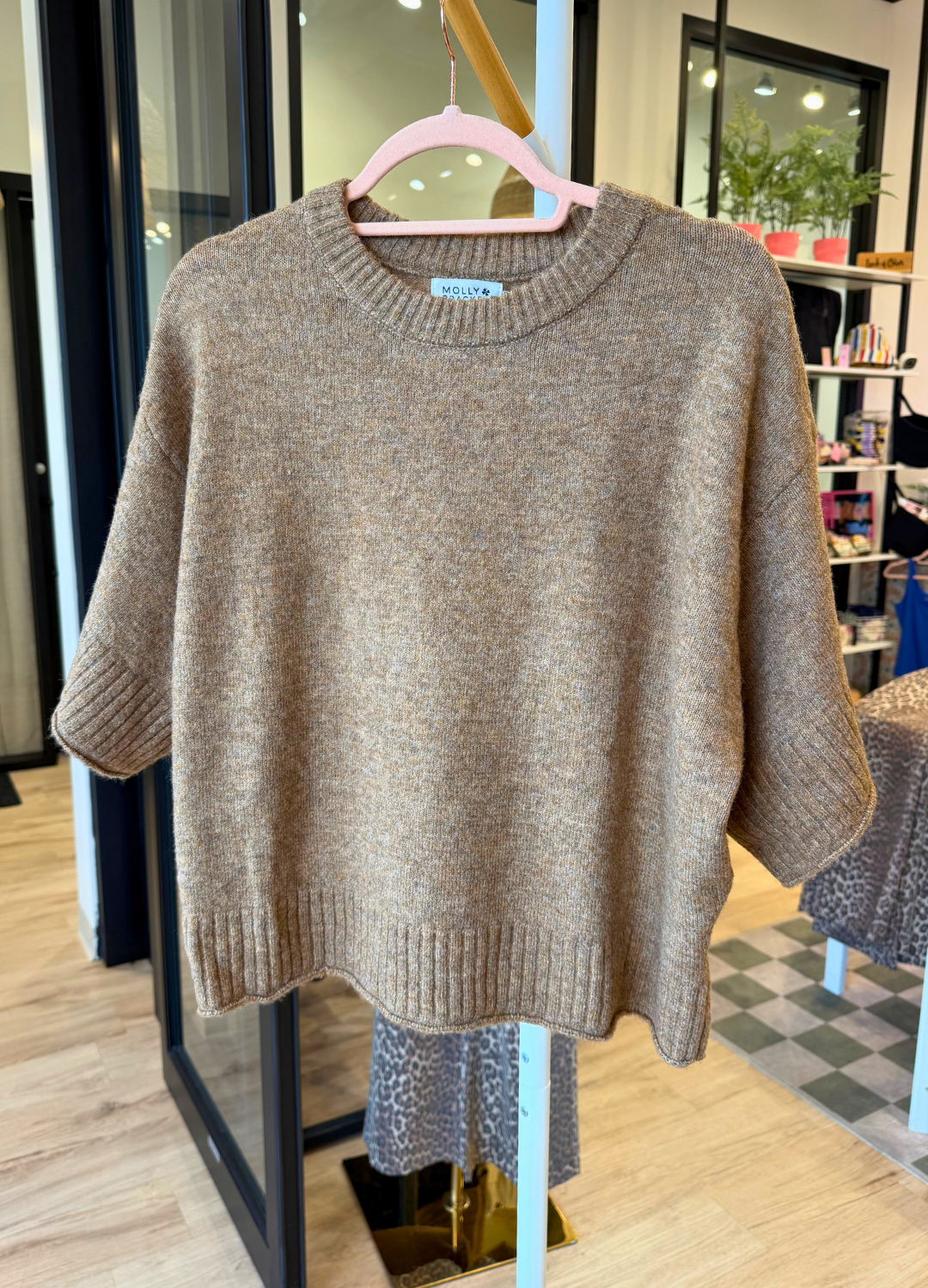 Gemma Half Sleeve Knit Sweater