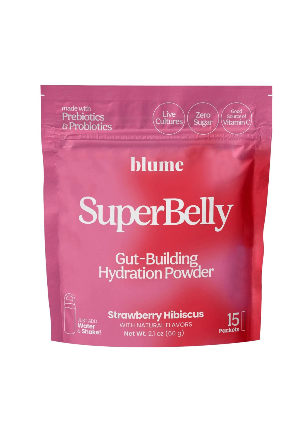 SuperBelly Gut-Building Hydration Powder 15 Pack