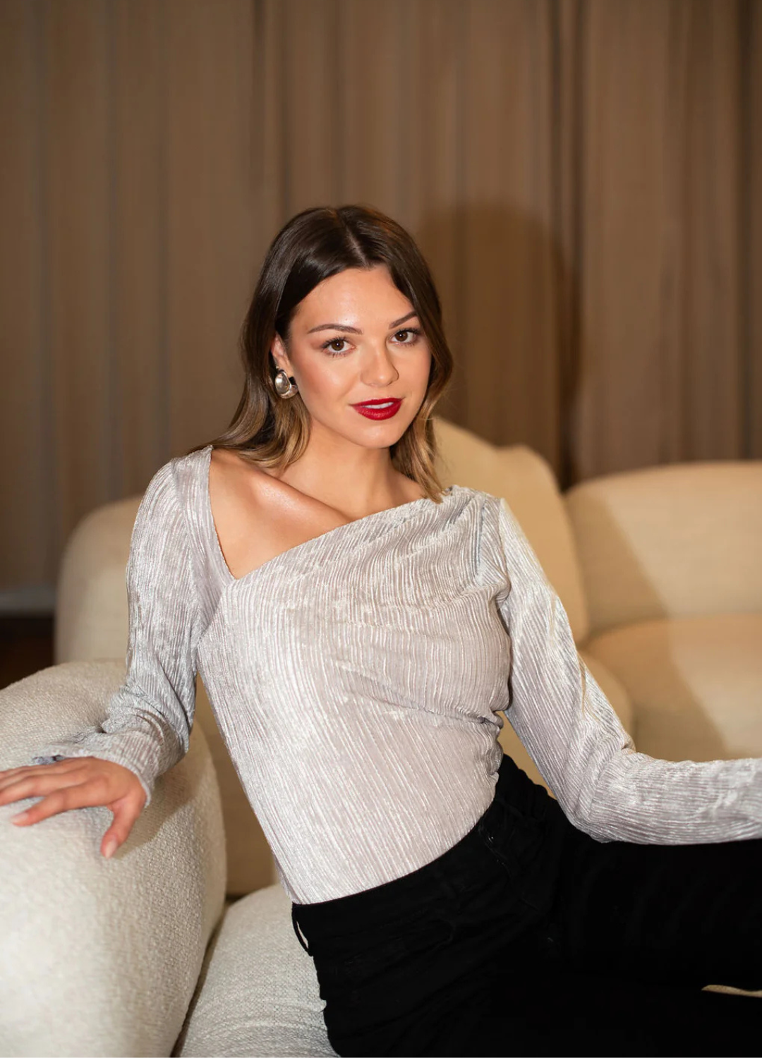 The Hailey Velvet Top