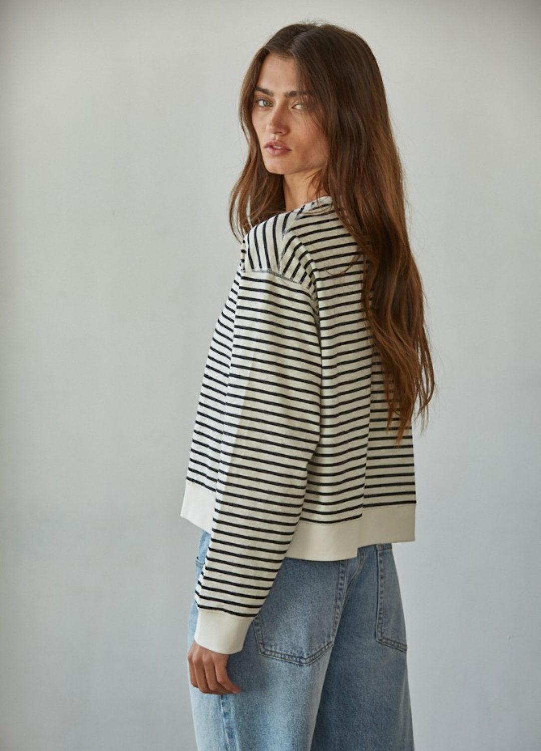 The Classic Stripe Long Sleeve Top