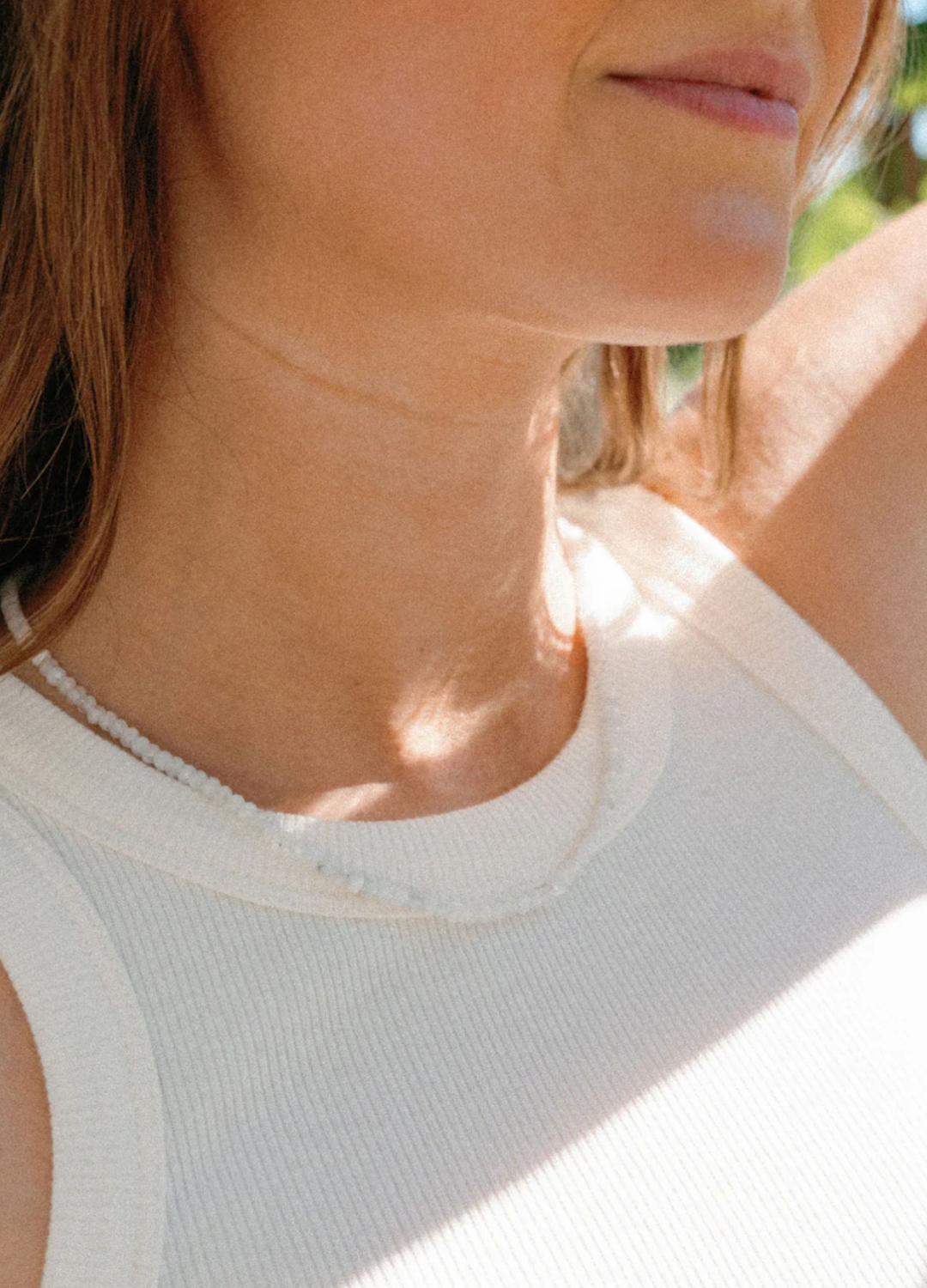 Moonstone Beaded Necklace