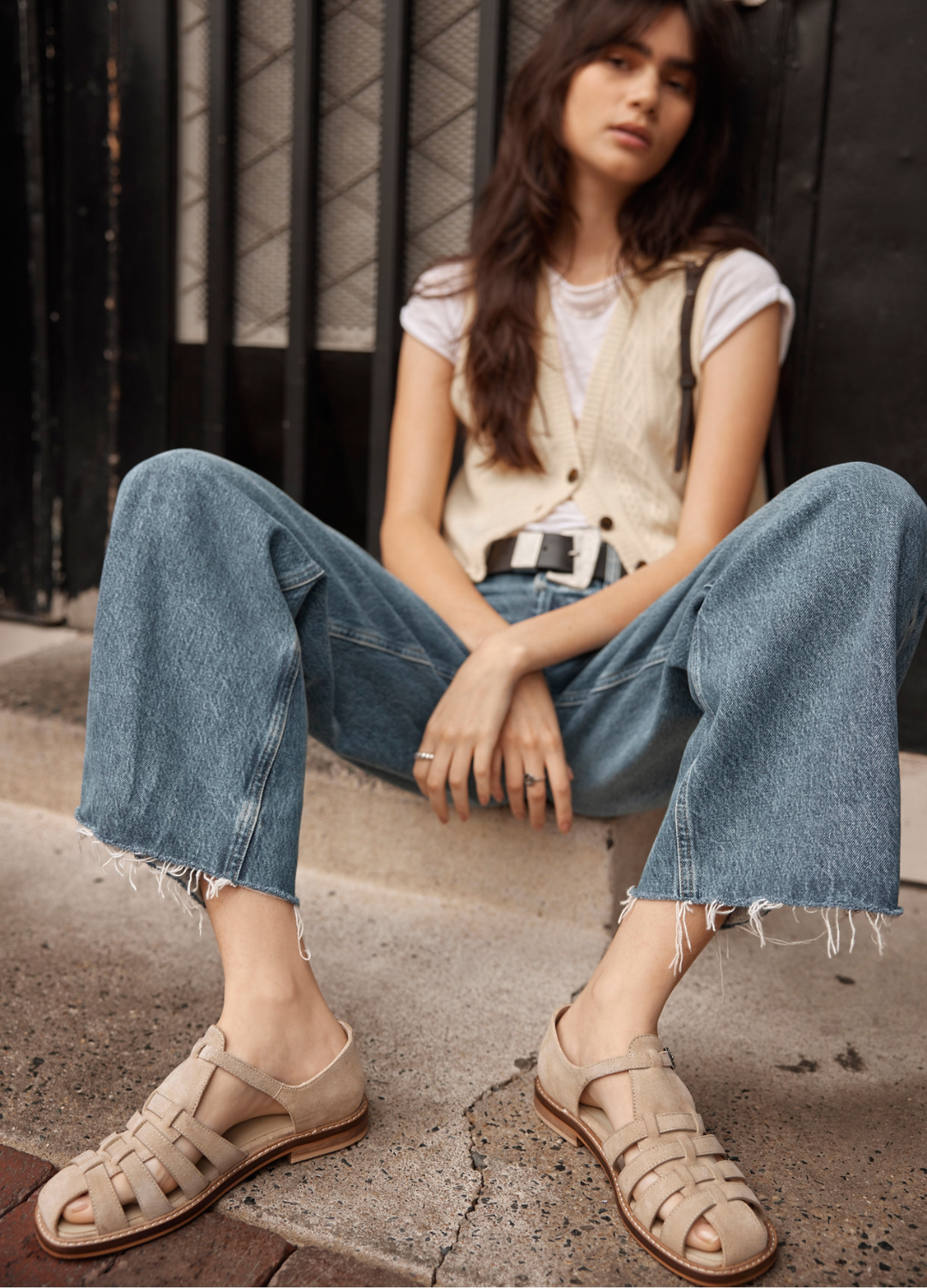 Willow Fisherman Suede Sandals