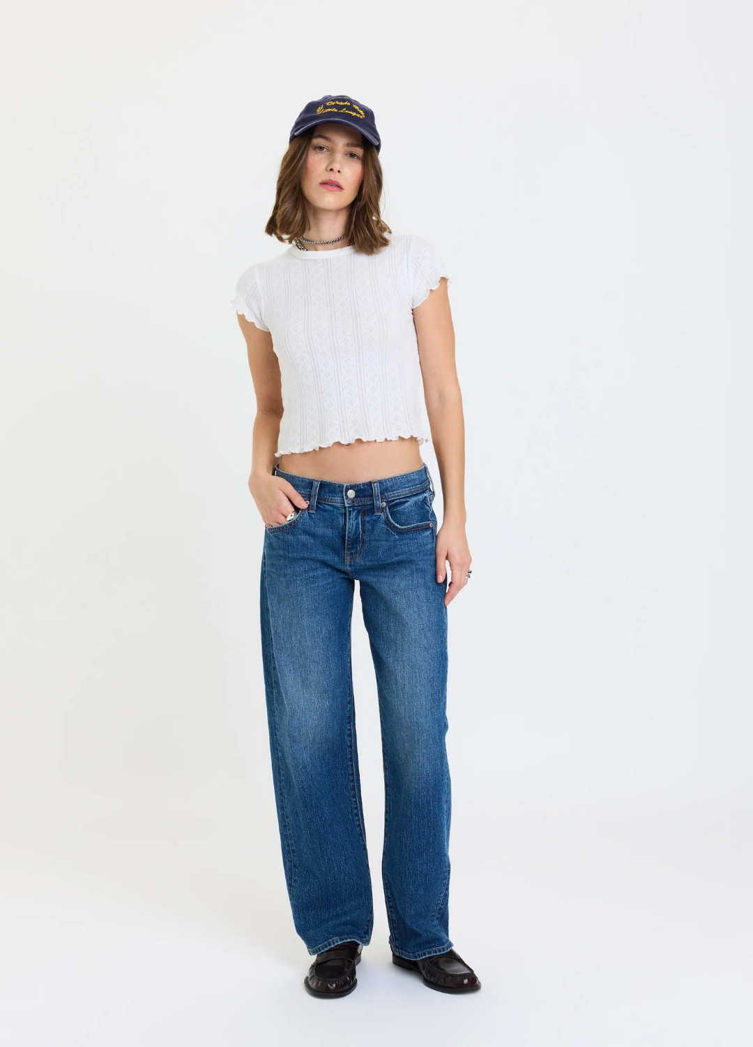 Replay Mid Rise V-Waist Soft Barrel in Almost Home