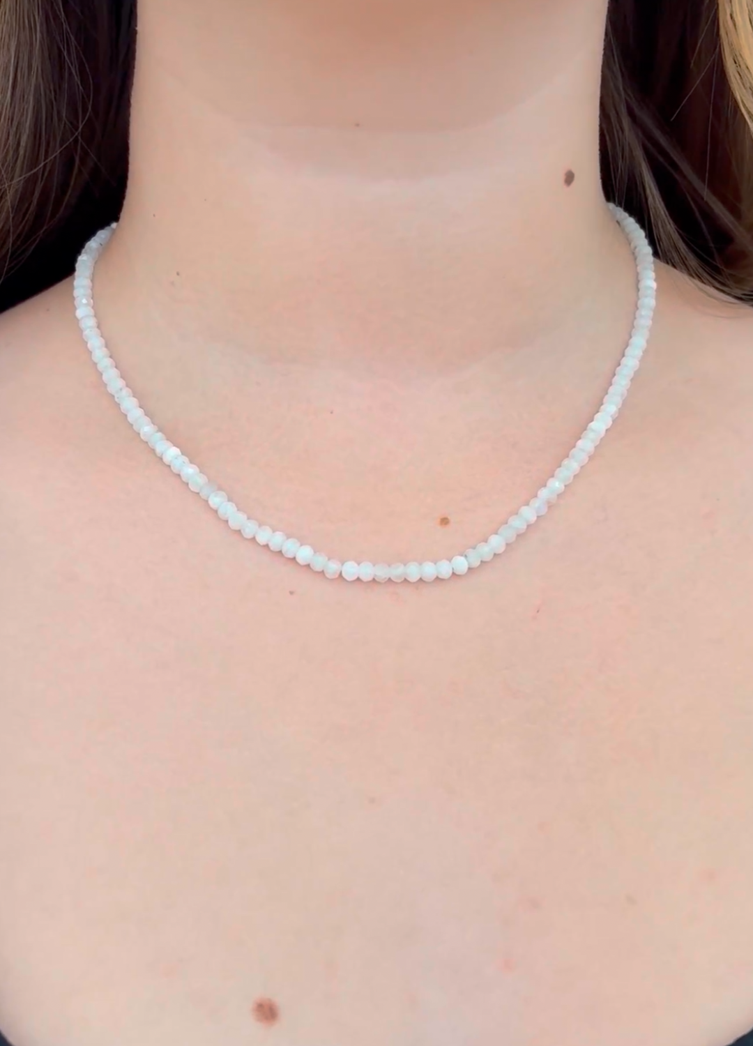 Moonstone Beaded Necklace