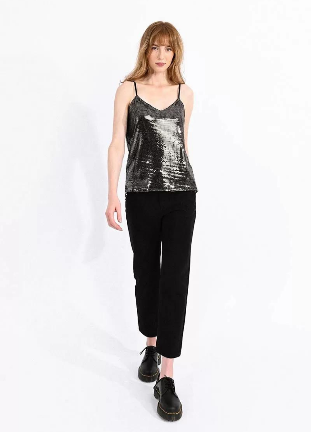 V-Neck Sequin Camisole
