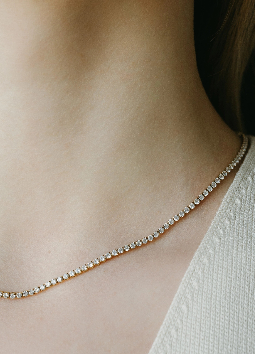 Dainty Tennis Necklace