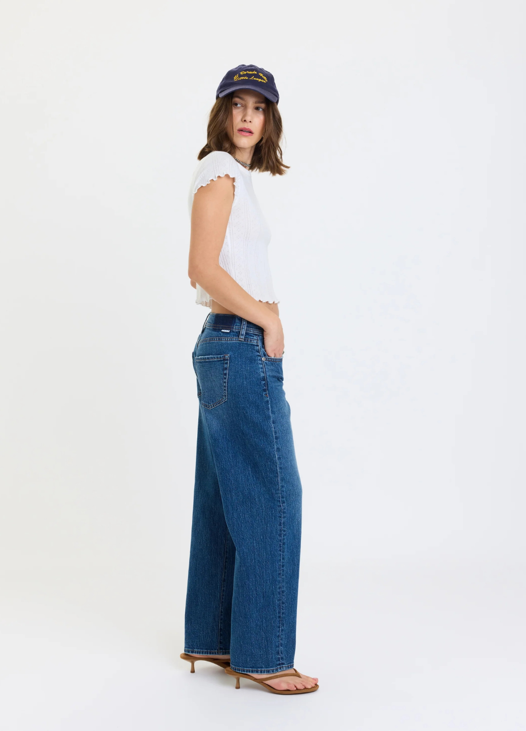 Replay Mid Rise V-Waist Soft Barrel in Almost Home