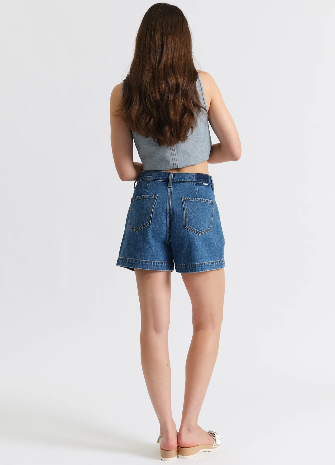 Coronado Pleated Jean Shorts