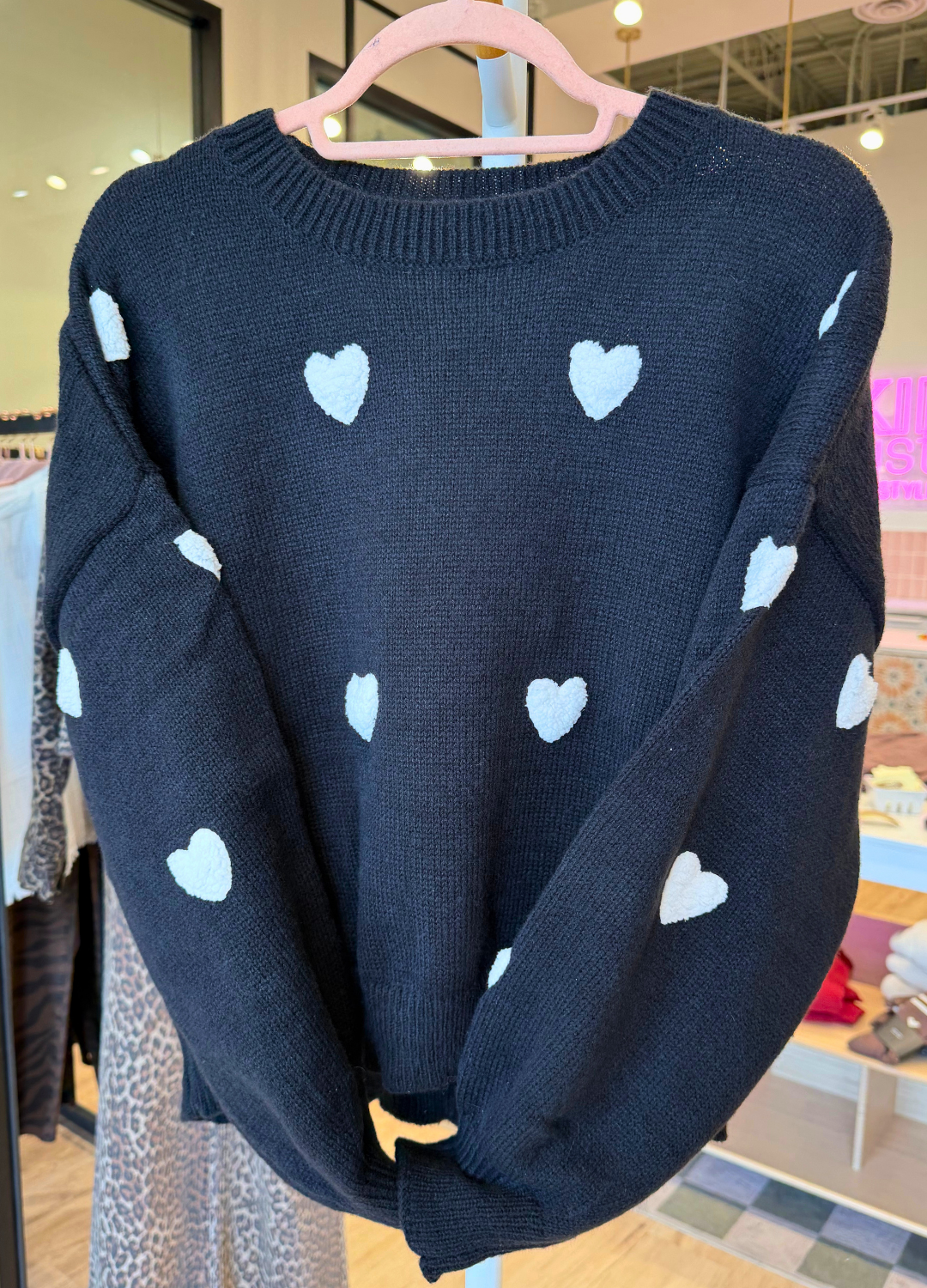 Natalie Knit Heart Sweater