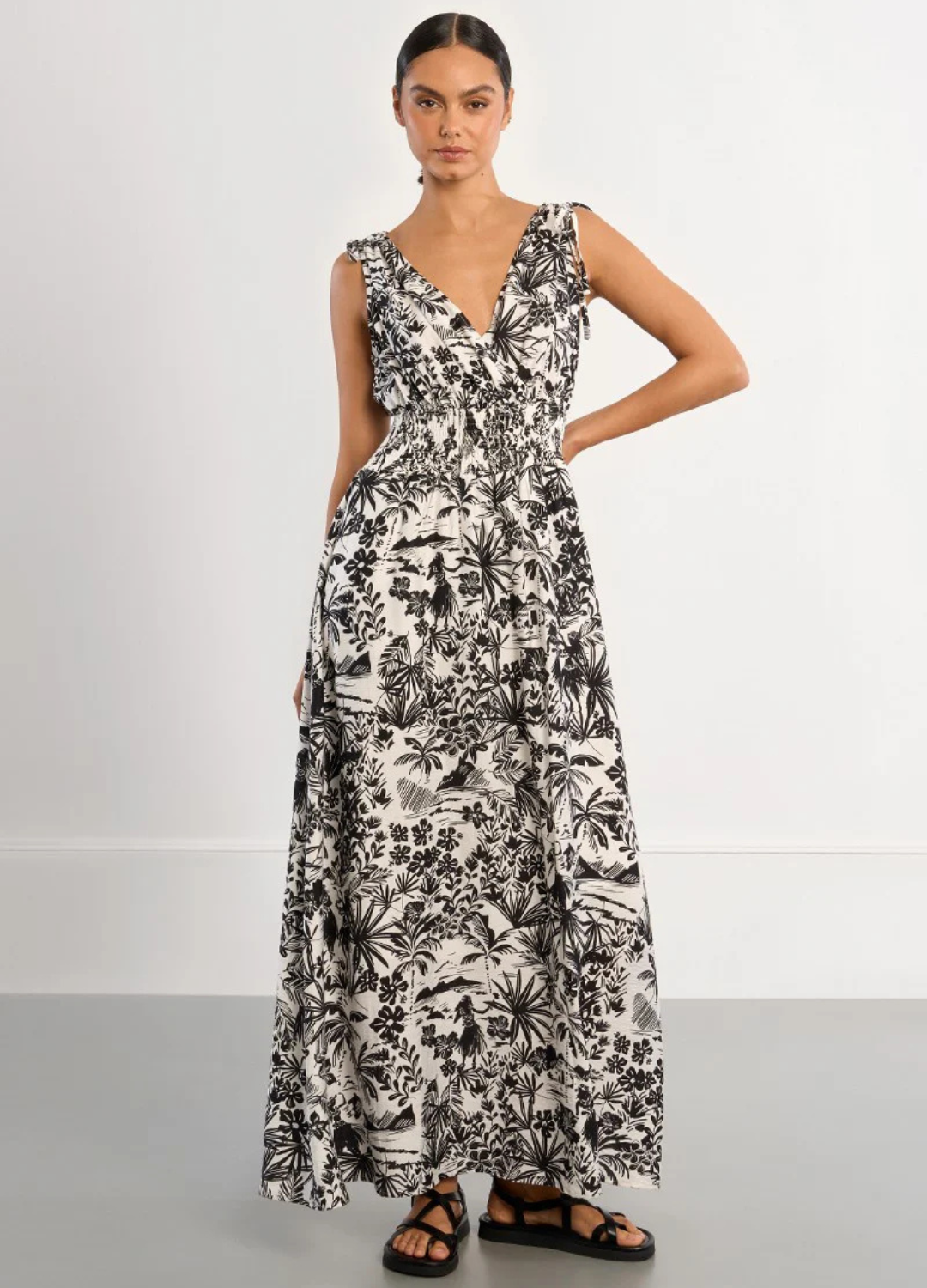 Island Bloom Maxi Dress