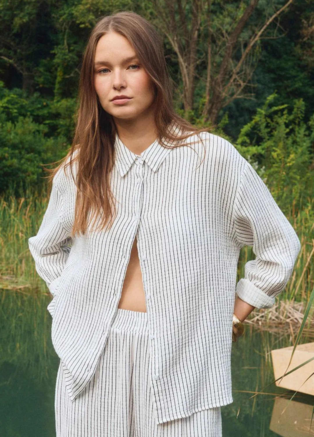 Zoey Striped Long Sleeve Shirt