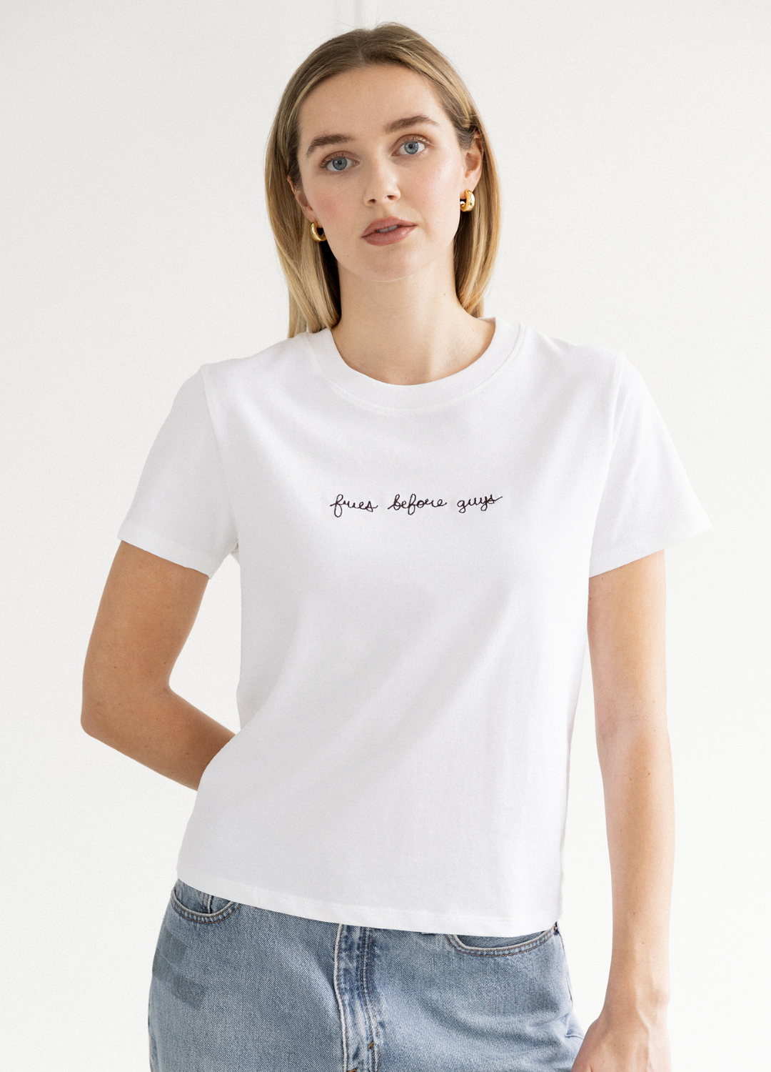 Fries Before Guys Tee