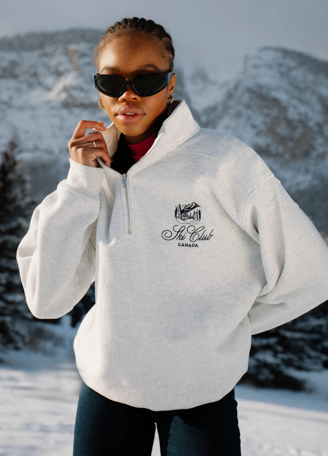 Ski Club ¼ Zip Sweatshirt
