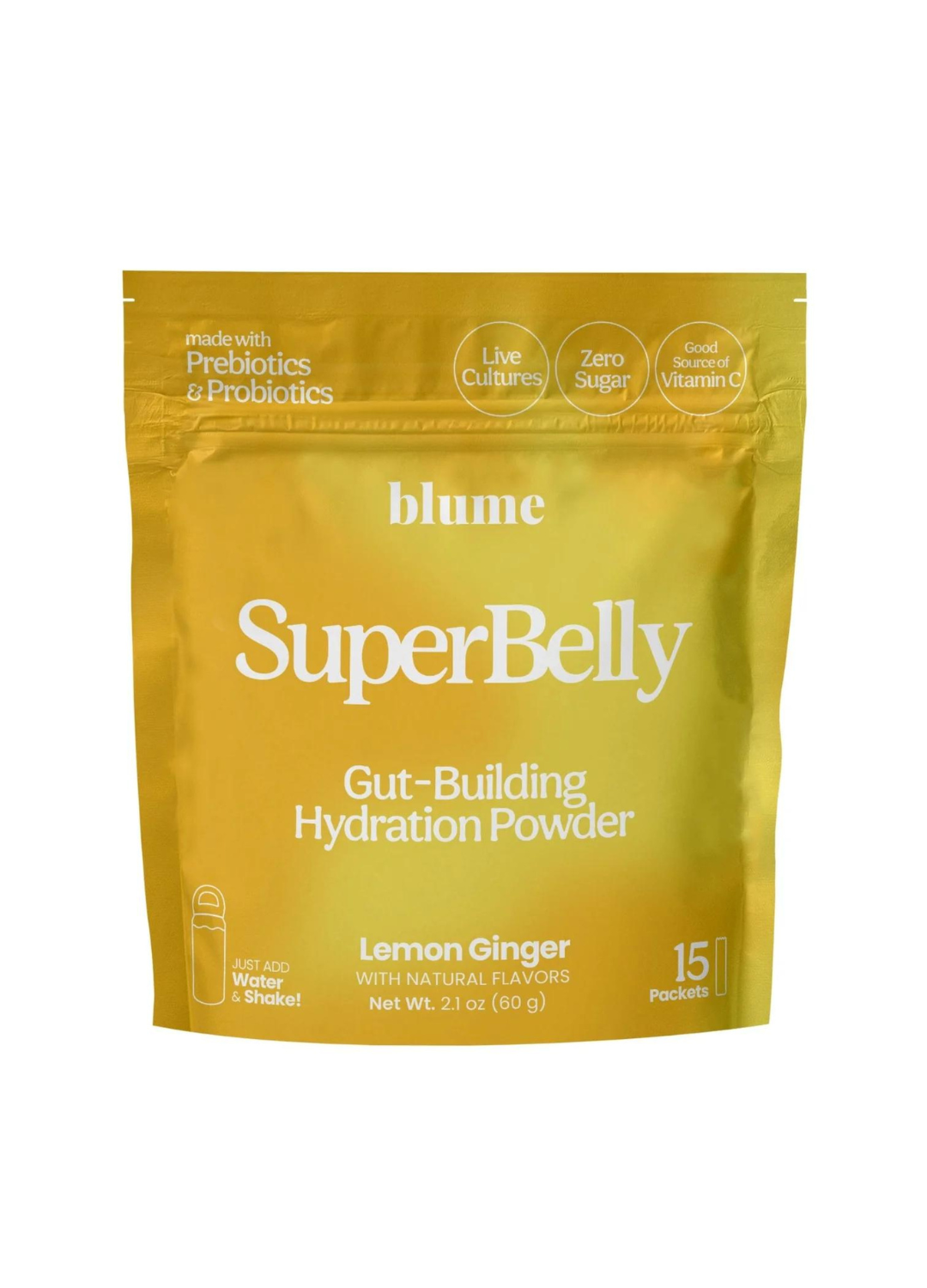 SuperBelly Gut-Building Hydration Powder 15 Pack