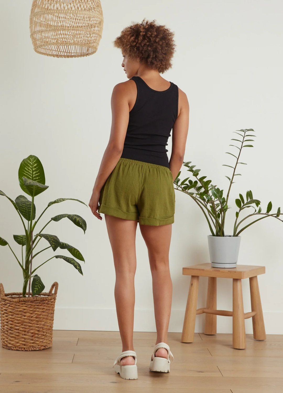 3" Geo Organic Cotton Gauze Shorts