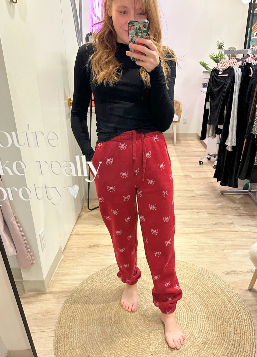 All Over Bow Best Friend Jogger