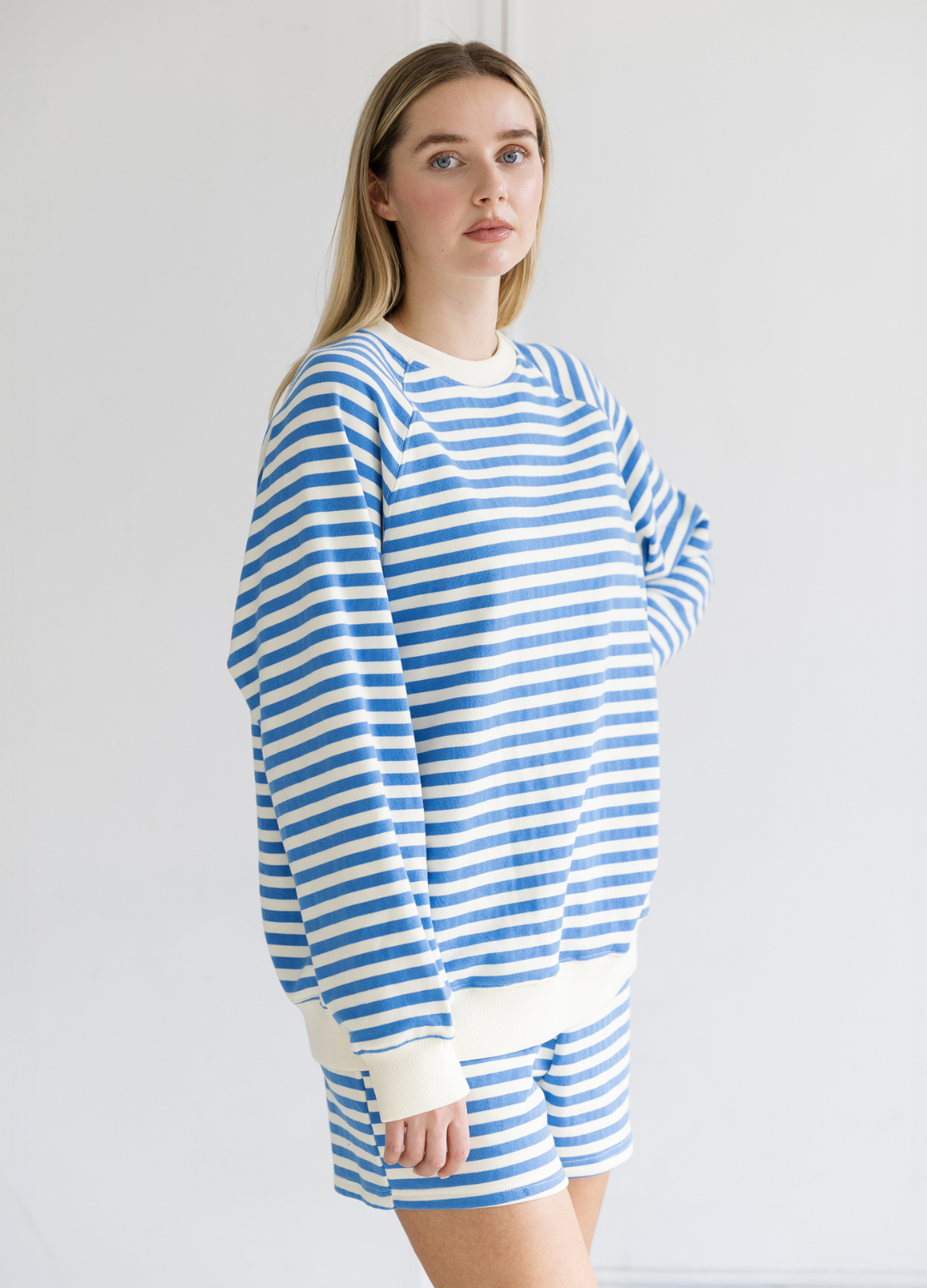 Striped Crew Sweater