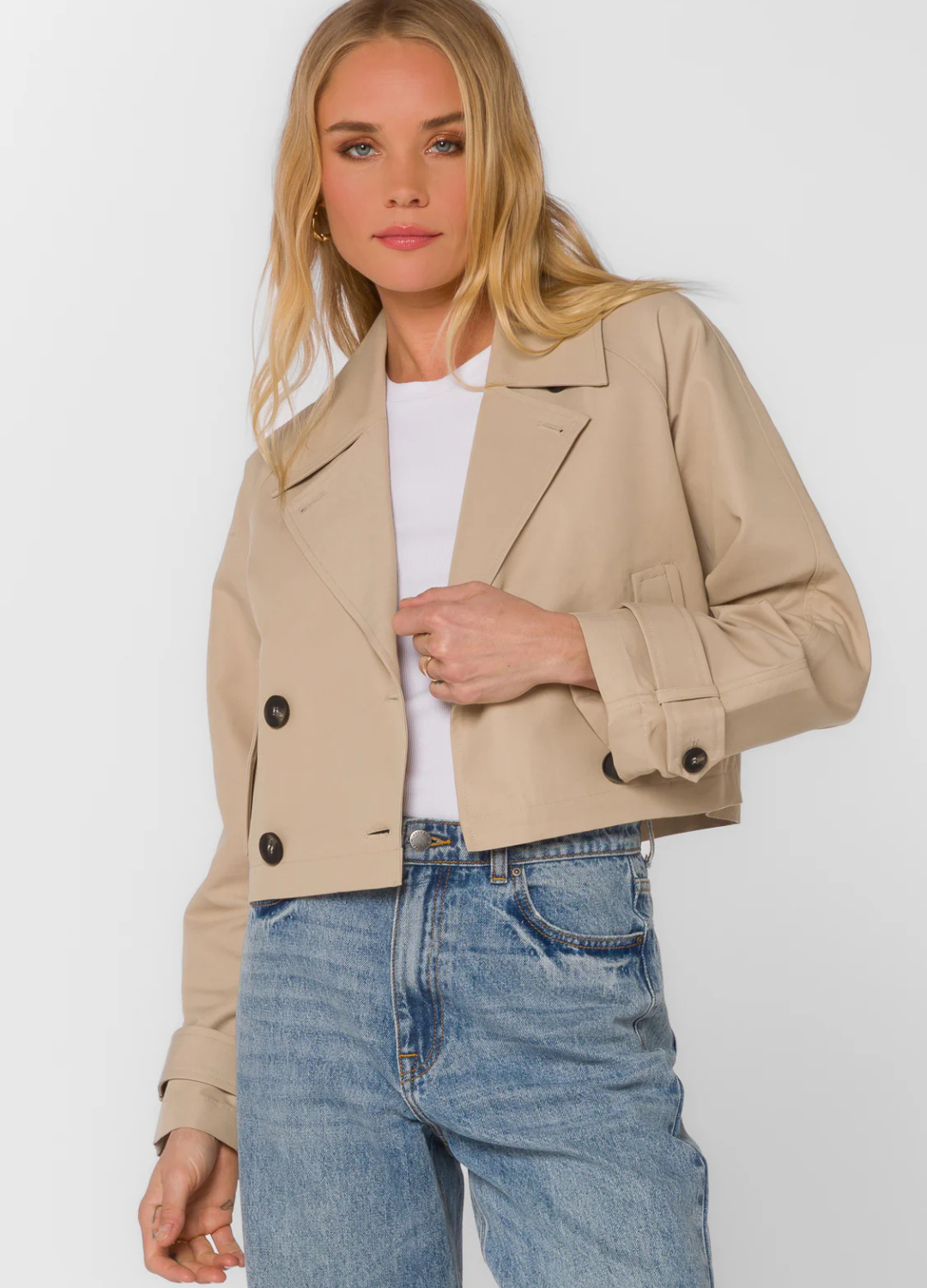 Topanga Cropped Trench Coat