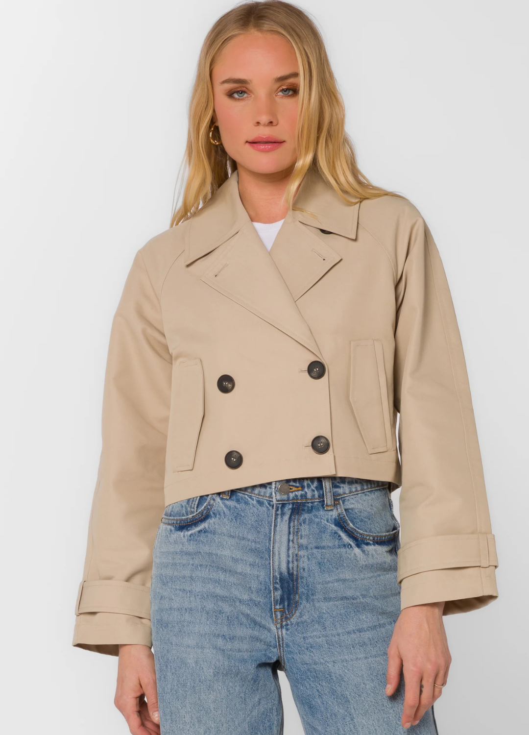 Topanga Cropped Trench Coat