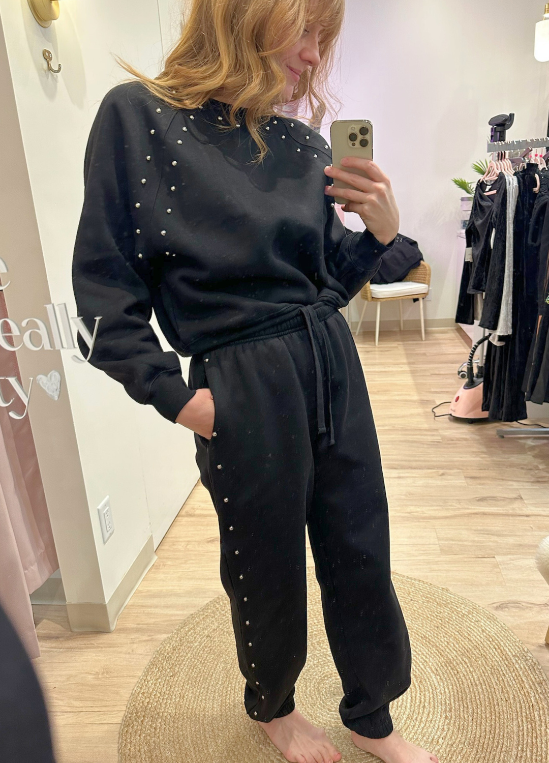 Studded Bubble Joggers