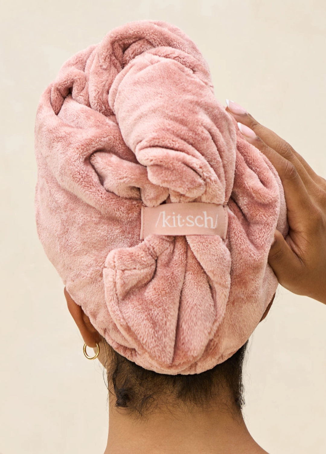 Plush Microfiber Hair Towel Turban