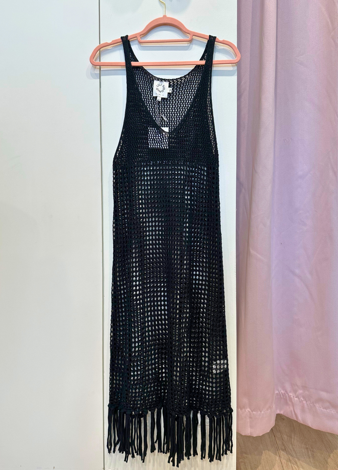 Crochet Beach Cover-Up Midi Dress