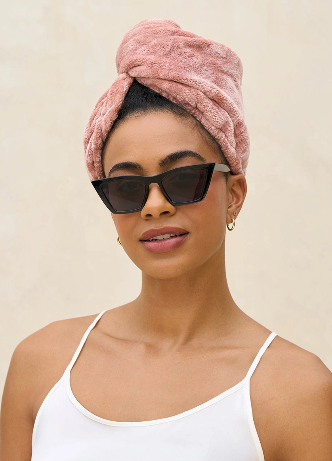 Plush Microfiber Hair Towel Turban