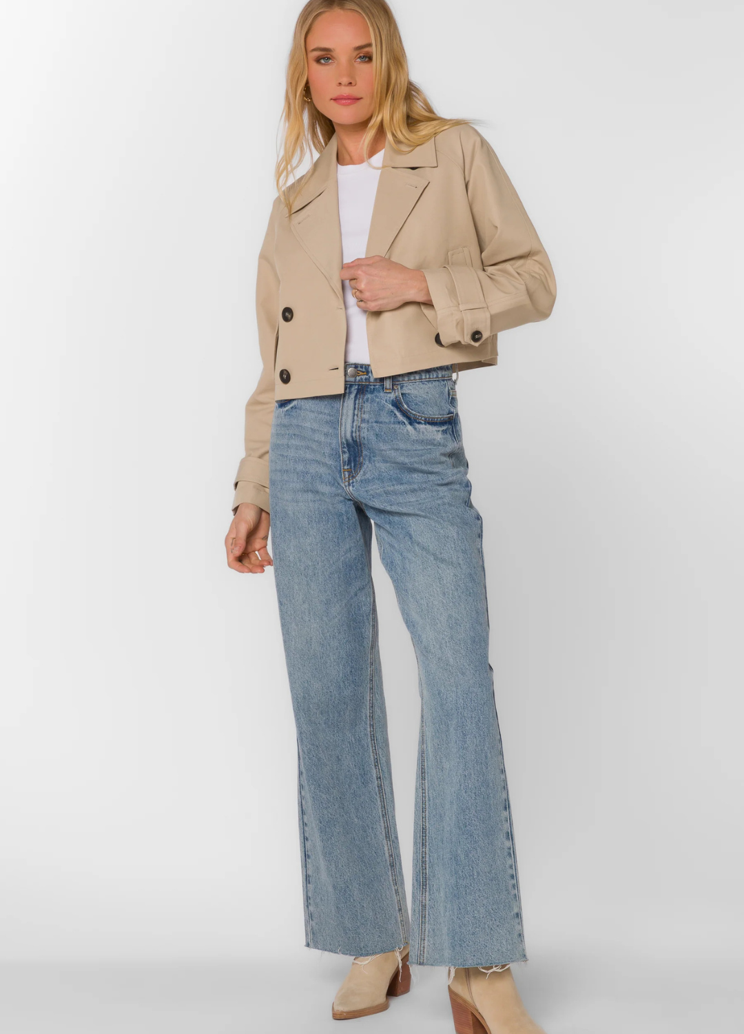 Topanga Cropped Trench Coat