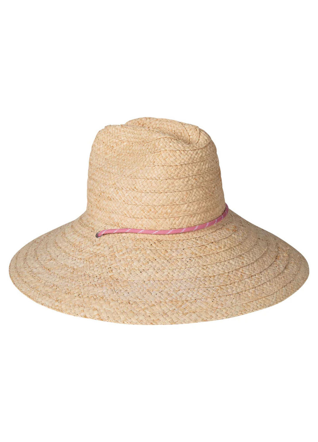The Vista Wide Brim Hat with Pink Drawcord