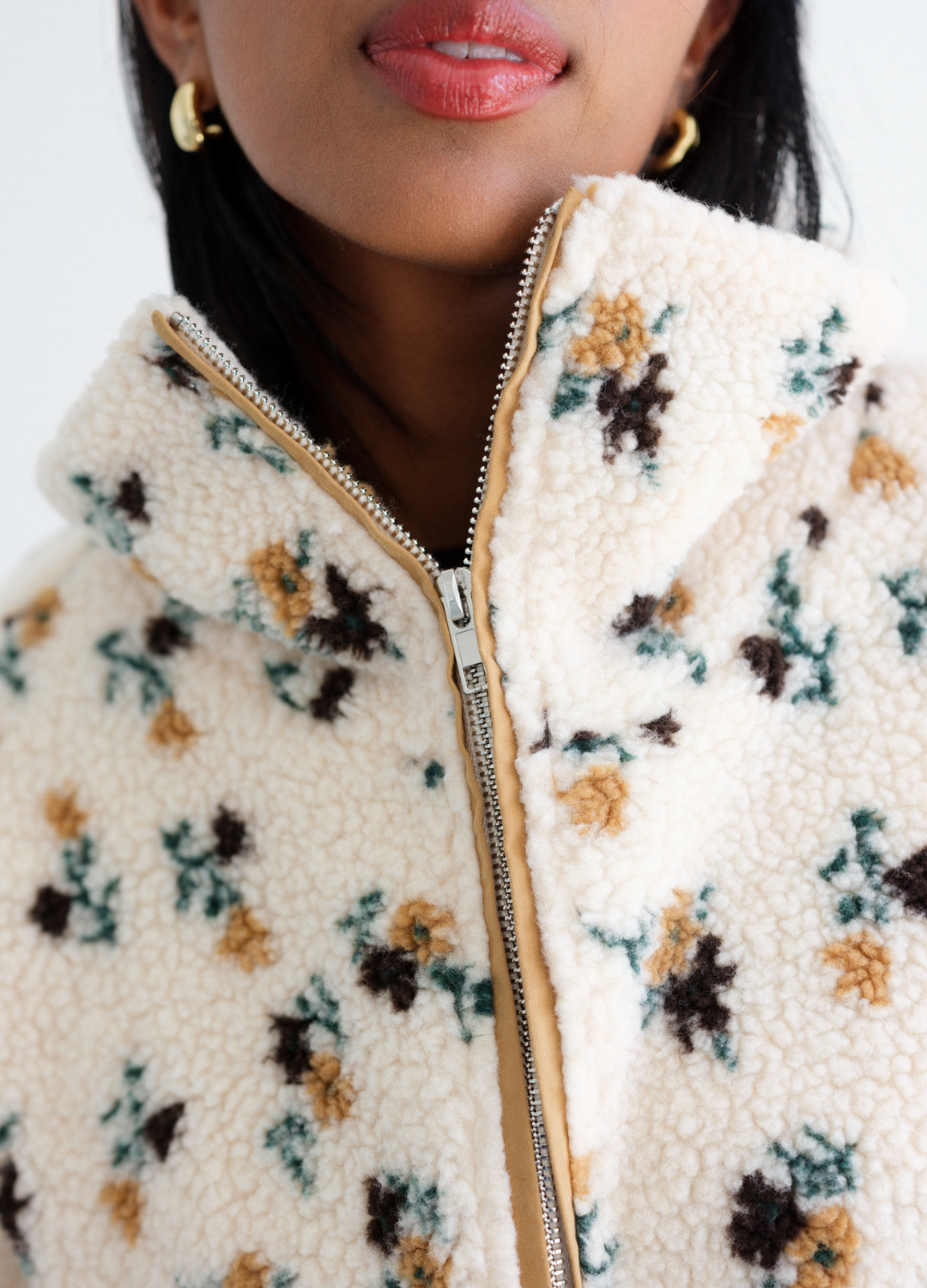 Floral Sherpa Jacket