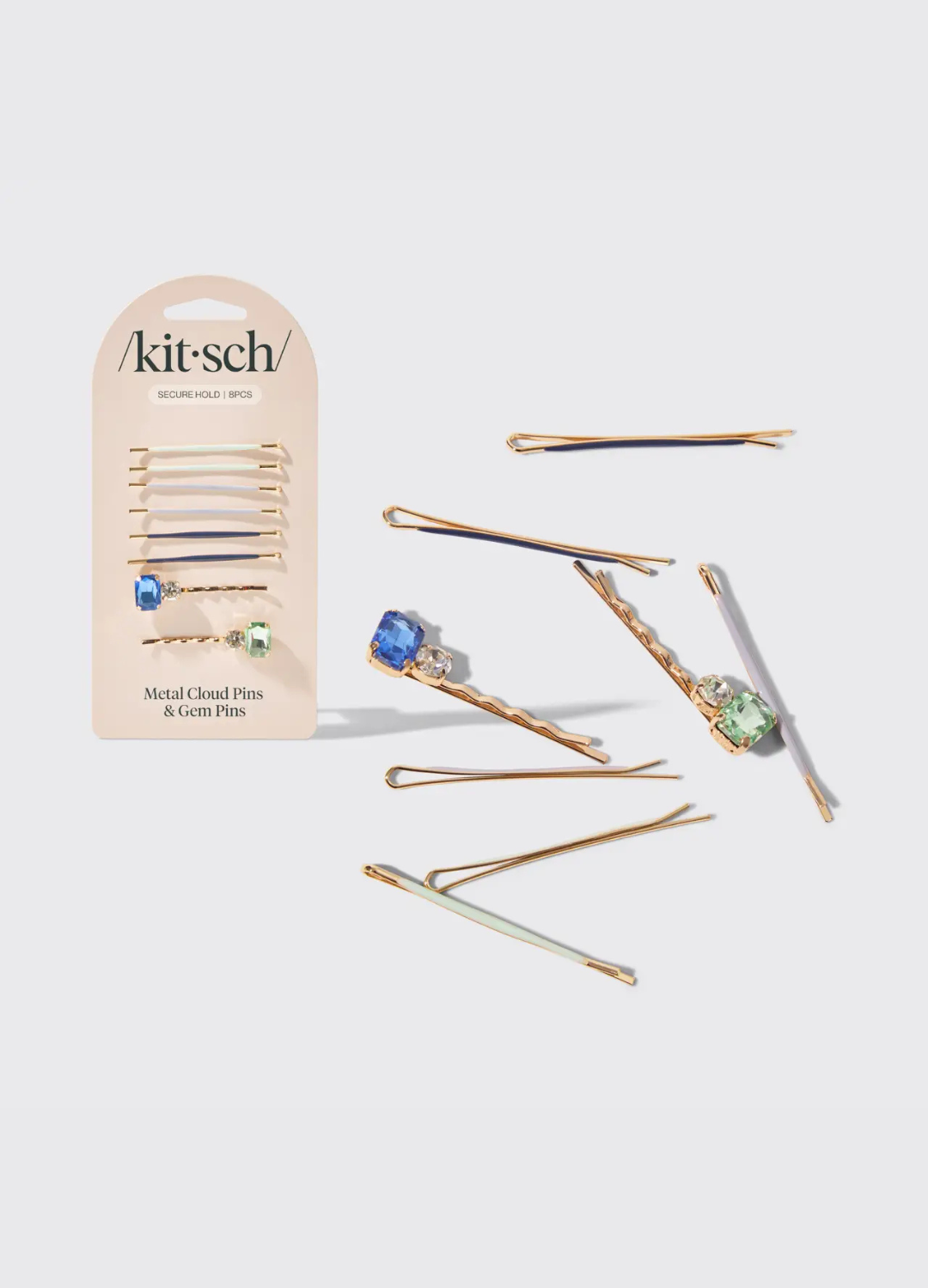Cloud & Gem Bobby Pins 8pc Set - Garden Bouquet