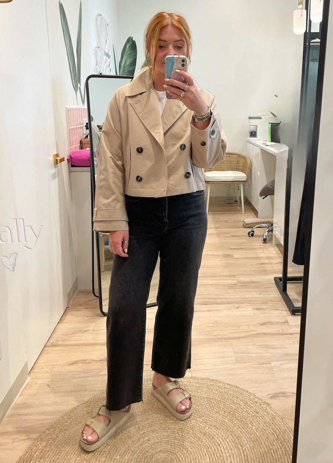 Topanga Cropped Trench Coat