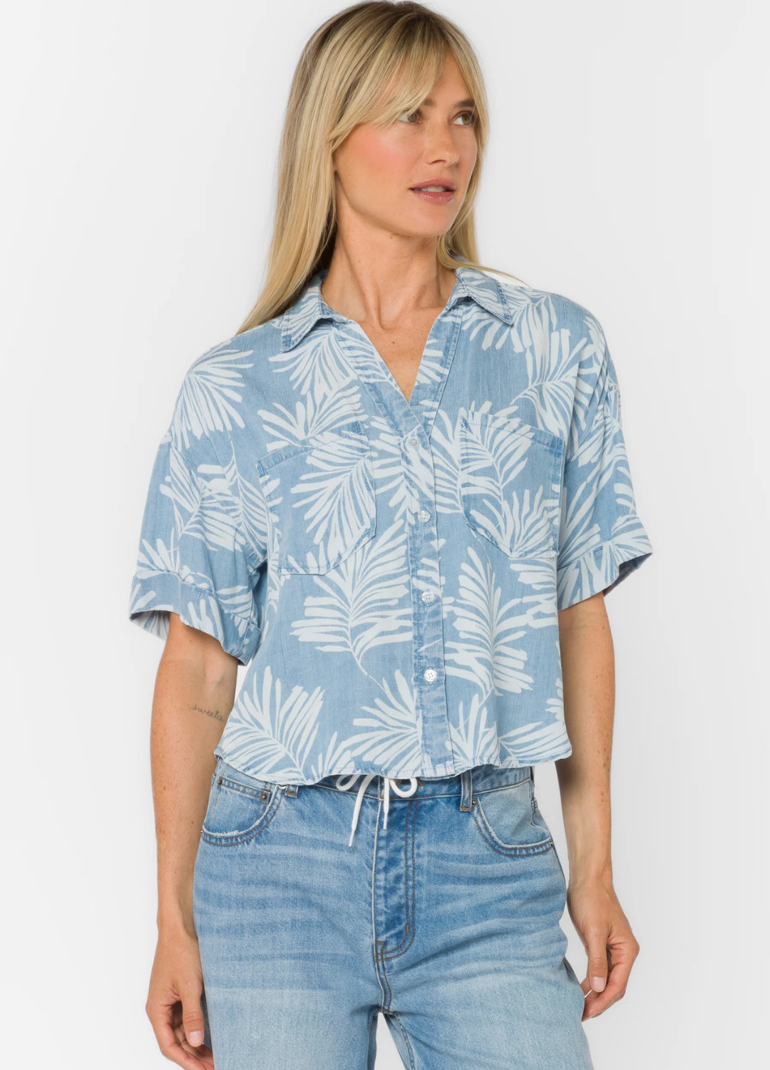 Brandon Palm Leaf Shirt