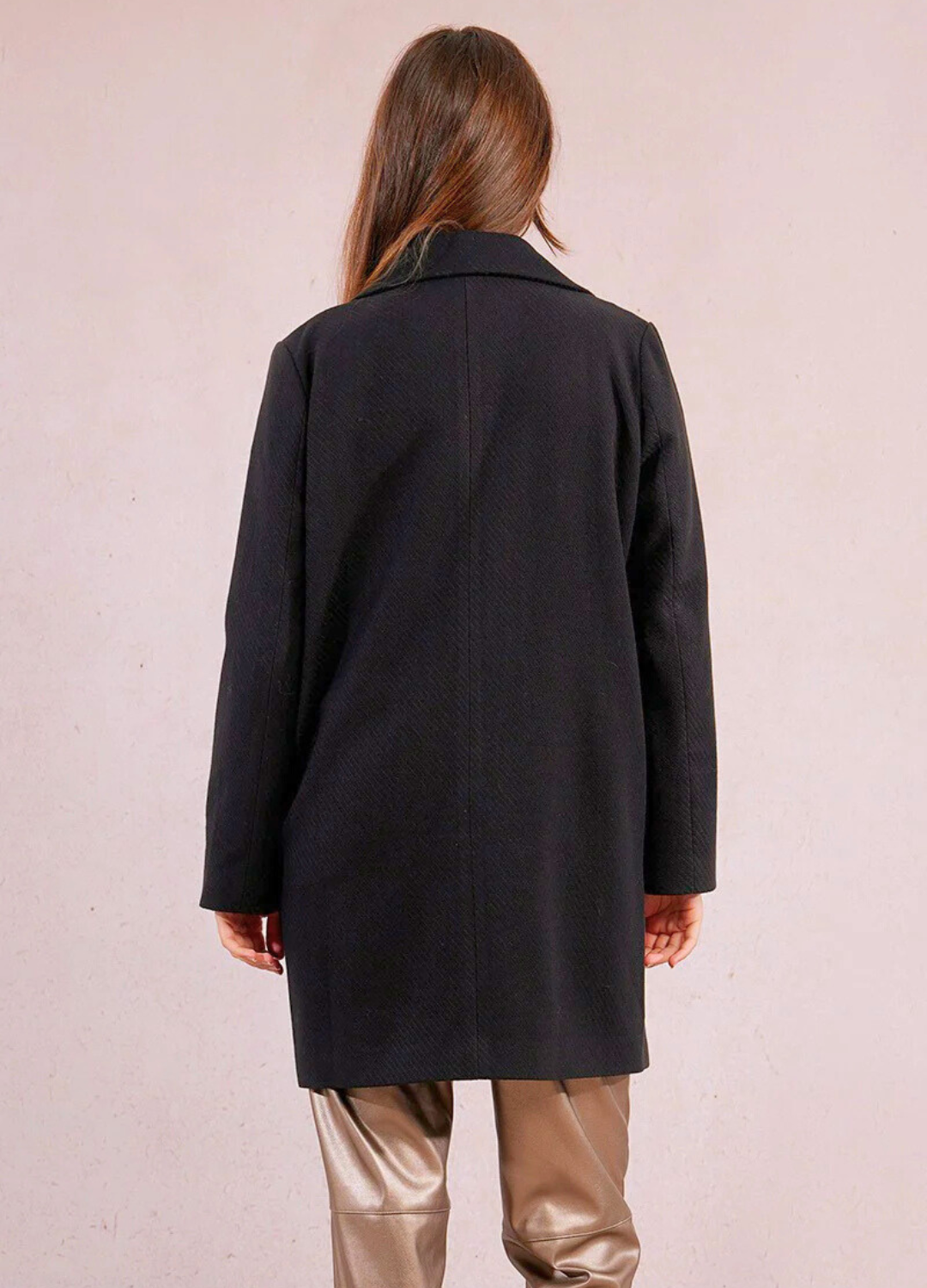 Relaxed Fit Textured Coat