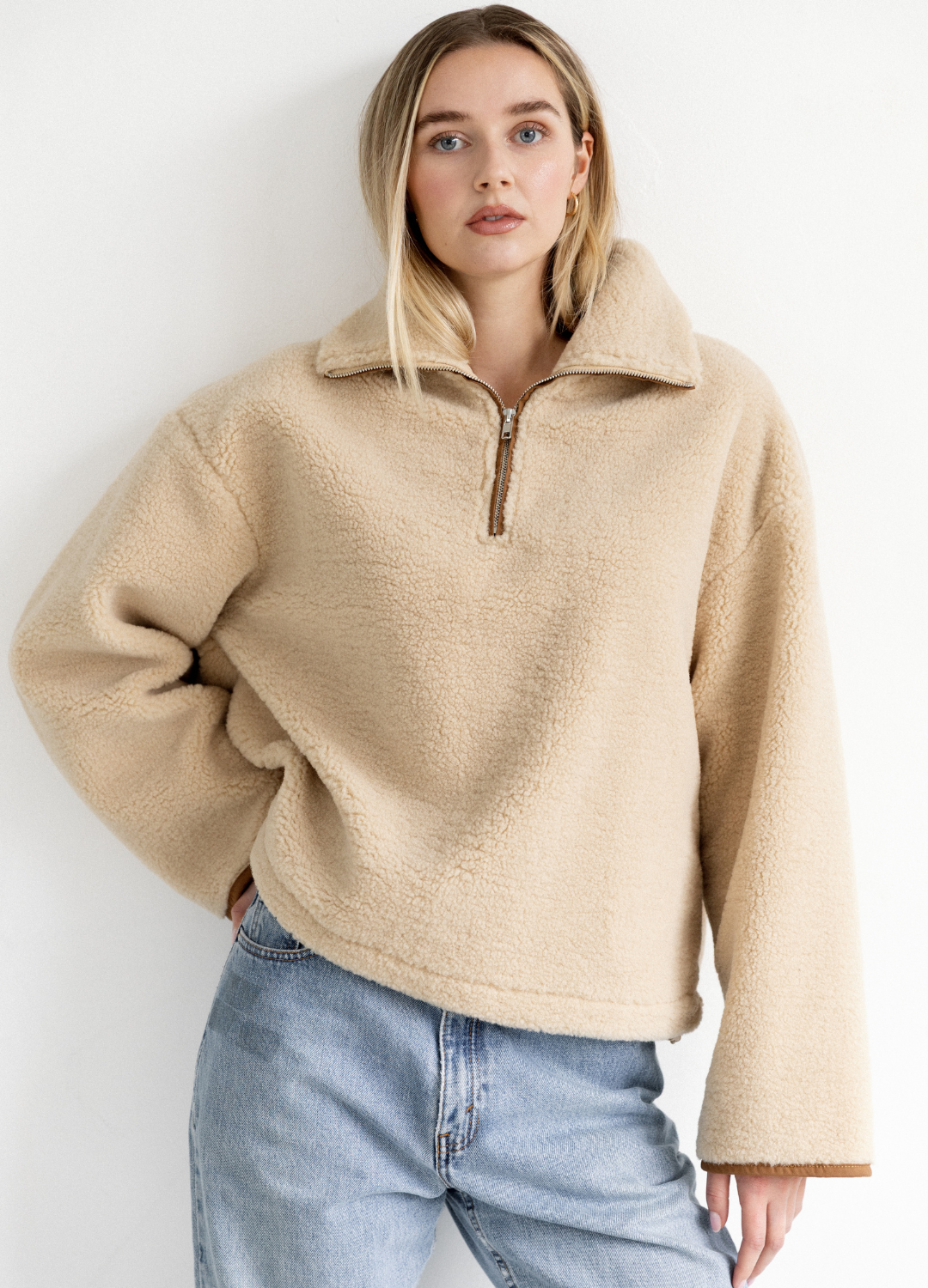 Half Zip Sherpa Jacket