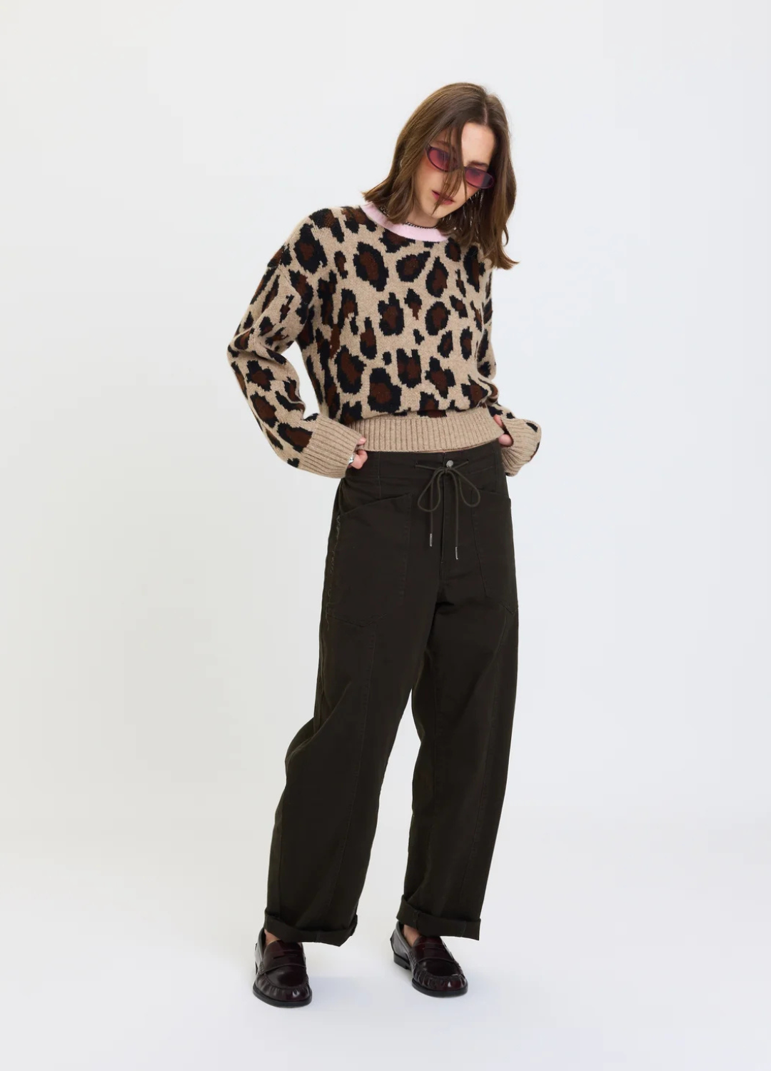 Villa Drawstring Barrel Leg Pants