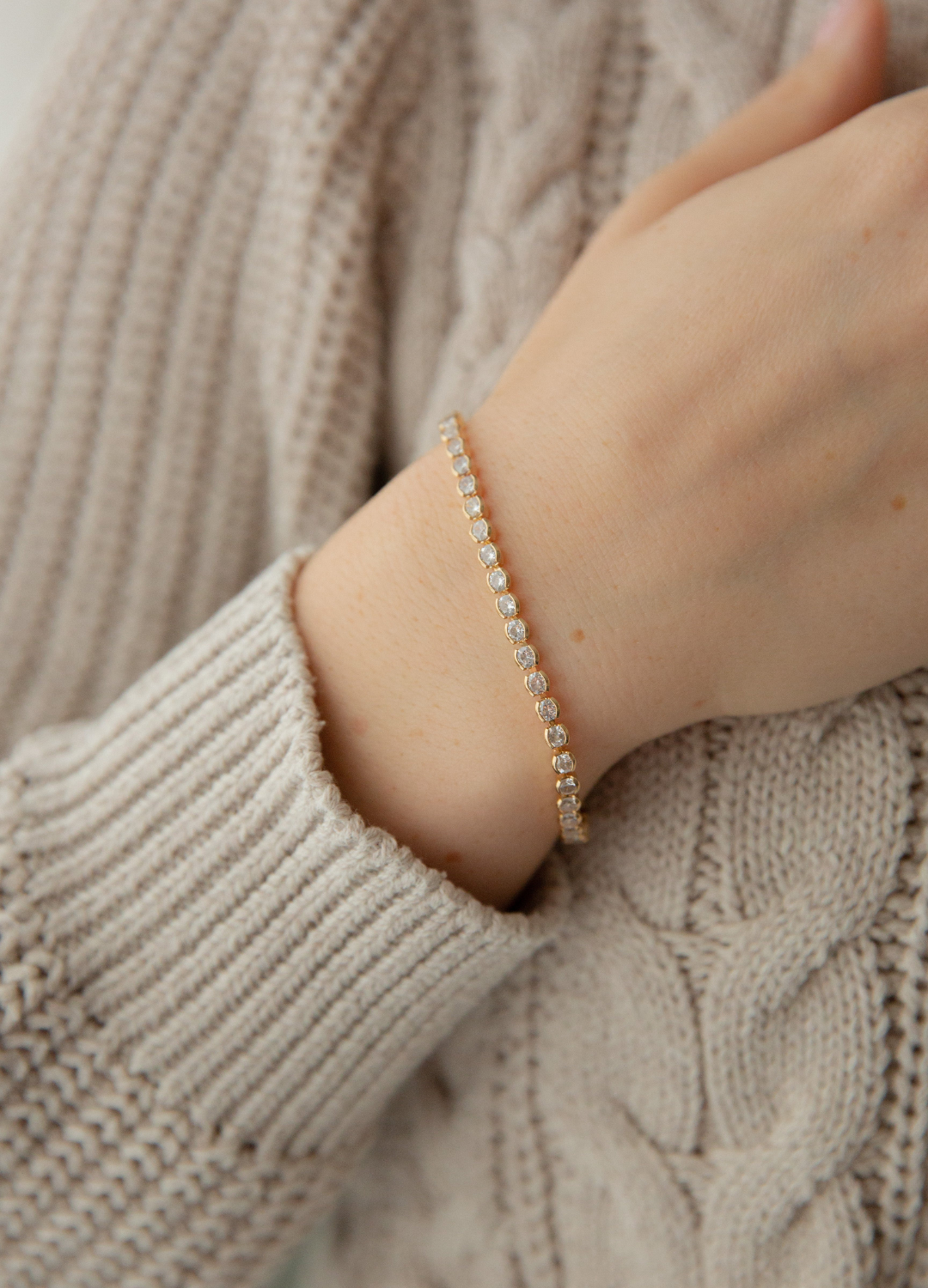 August Tennis Bracelet