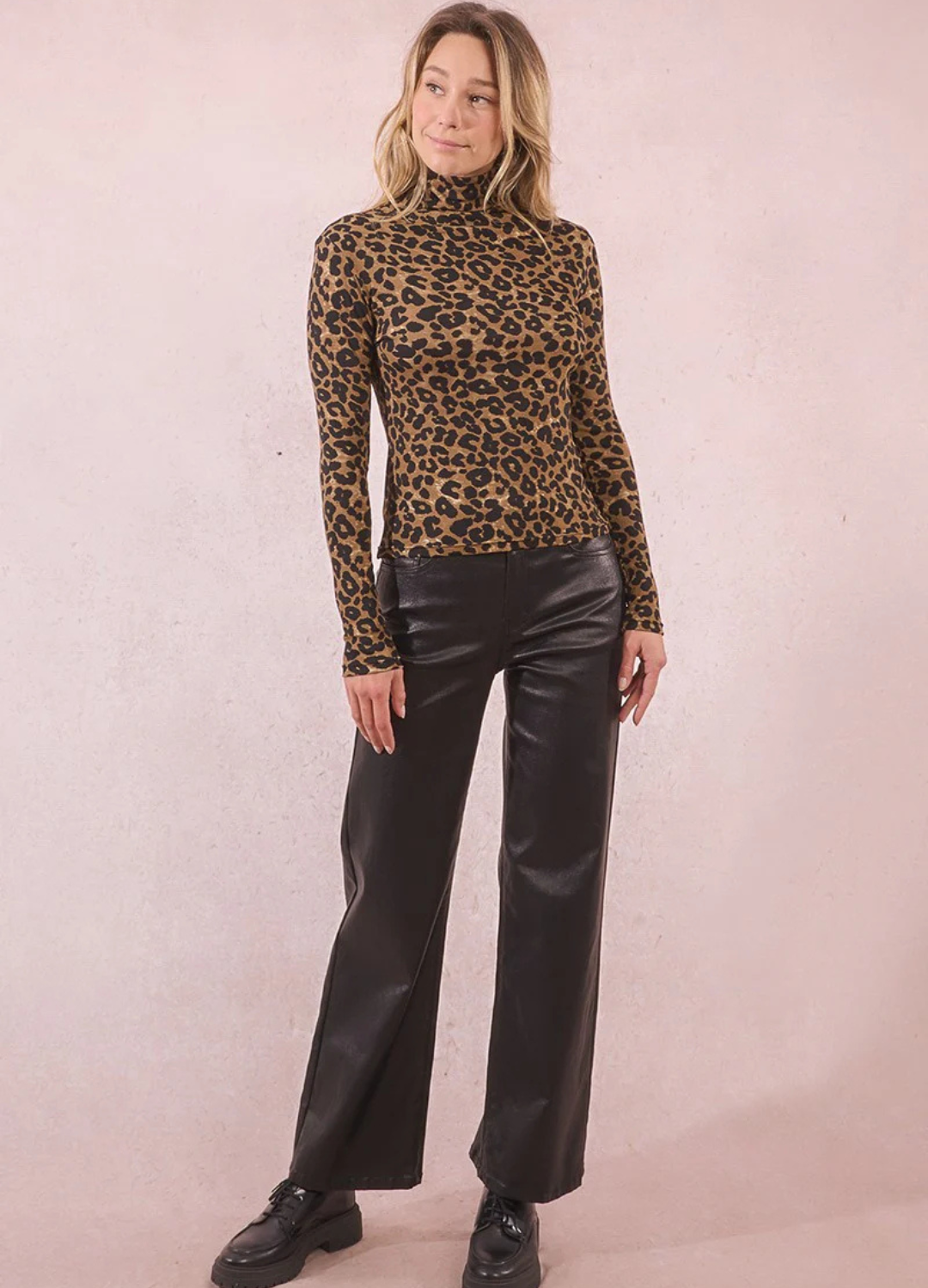 Long Sleeve Leopard Top