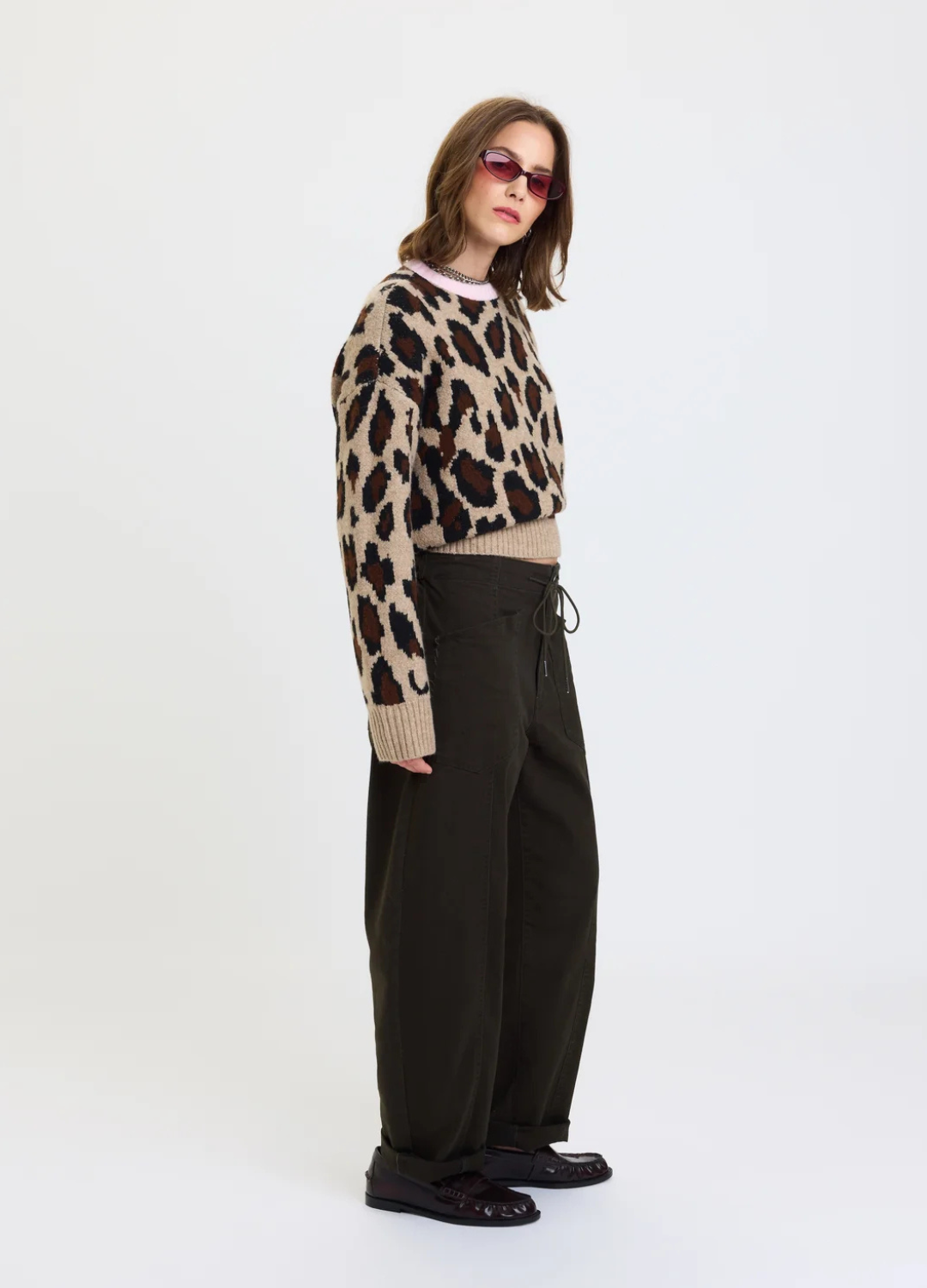 Villa Drawstring Barrel Leg Pants