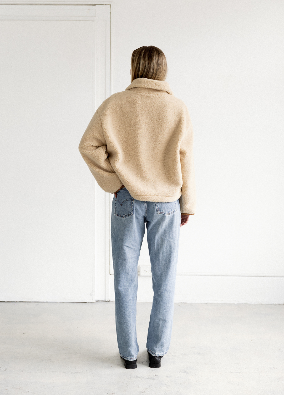 Half Zip Sherpa Jacket